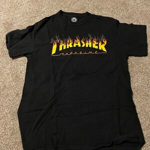 Thrasher Black Short Sleeve Tee